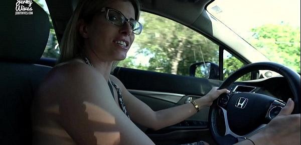  Secret Vacation with My Step Mom - Nude Car Ride and Hotel Blowjob - Cory Chase
